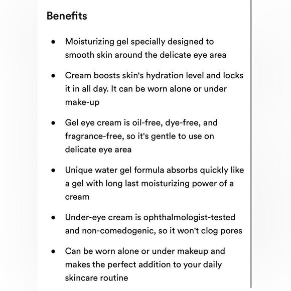 Neutrogena Hydro Boost Eye Gel-Cream 14ML - Picture 7 of 8